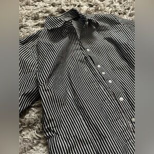 Navy and White Striped women’s Shirt